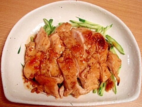 鶏胸肉であっさり照り焼き風と無駄なく鶏スープ